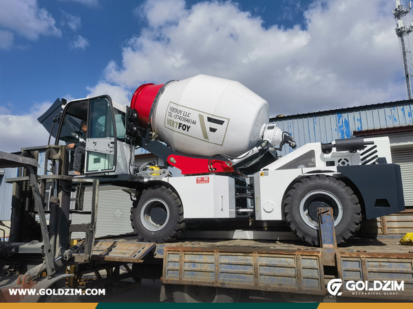 Armenia - 1 Unit LUZUN JBC5500 Self Loading Concrete Mixer Truck
