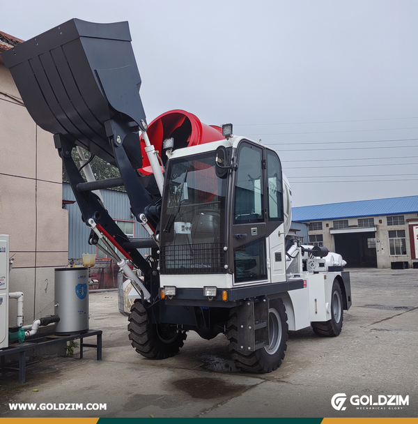 Armenia - 1 Unit LUZUN JBC5500 Self Loading Concrete Mixer Truck